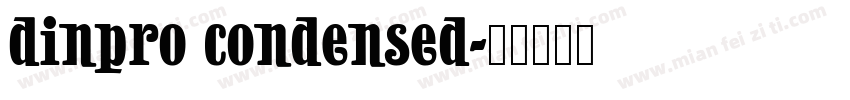 dinpro condensed字体转换